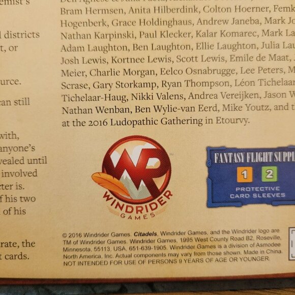 Citadels Instruction Manual Rules Booklet Bruno Faidutti Card Game Replacement - Picture 3 of 3